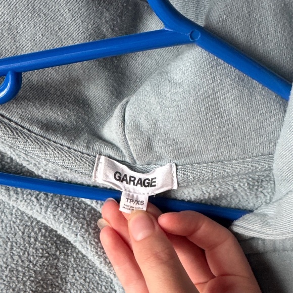 Garage Light Blue Hoodie ziper - Picture 2 of 4